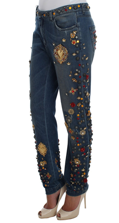 Dolce &amp; Gabbana Enchanted Sicily Embellished Boyfriend Jeans