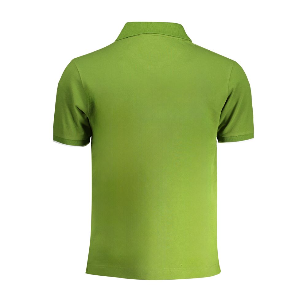 La Martina Green Cotton Polo Shirt