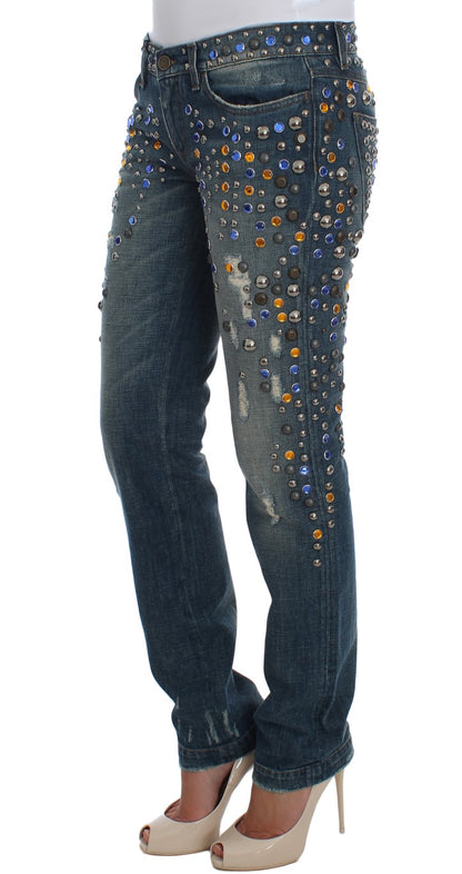 Dolce &amp; Gabbana Enchanted Sicily Crystal Embellished Jeans