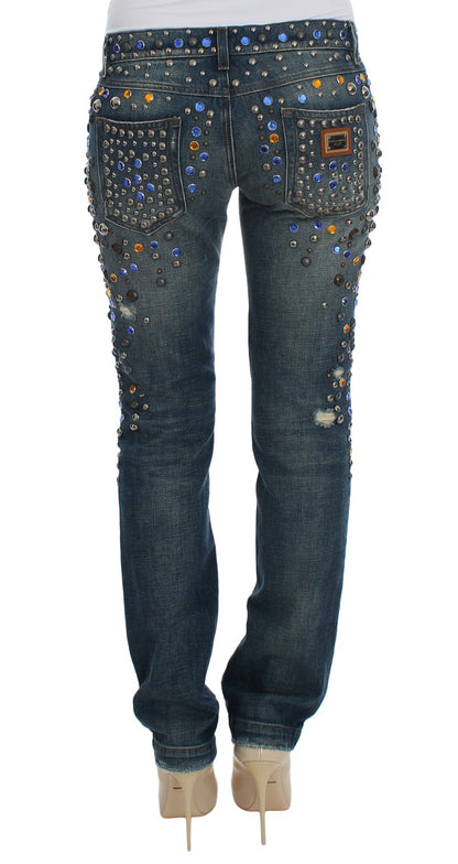 Dolce &amp; Gabbana Enchanted Sicily Crystal Embellished Jeans