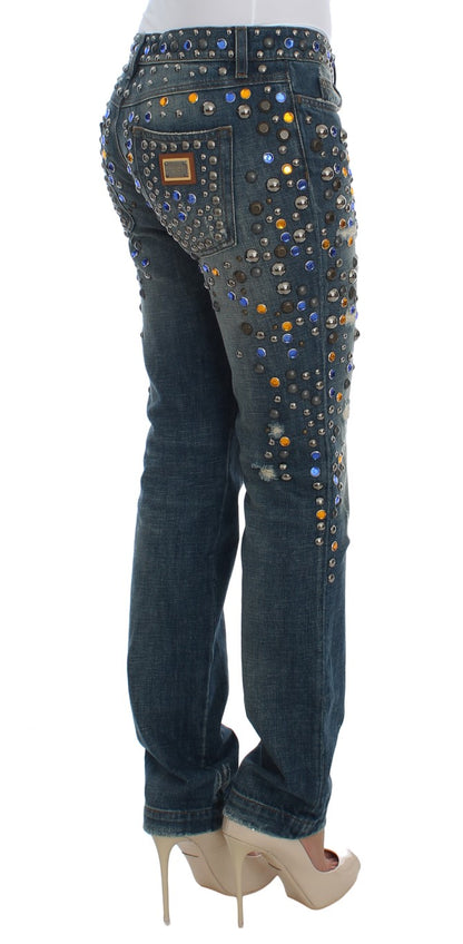 Dolce &amp; Gabbana Enchanted Sicily Crystal Embellished Jeans