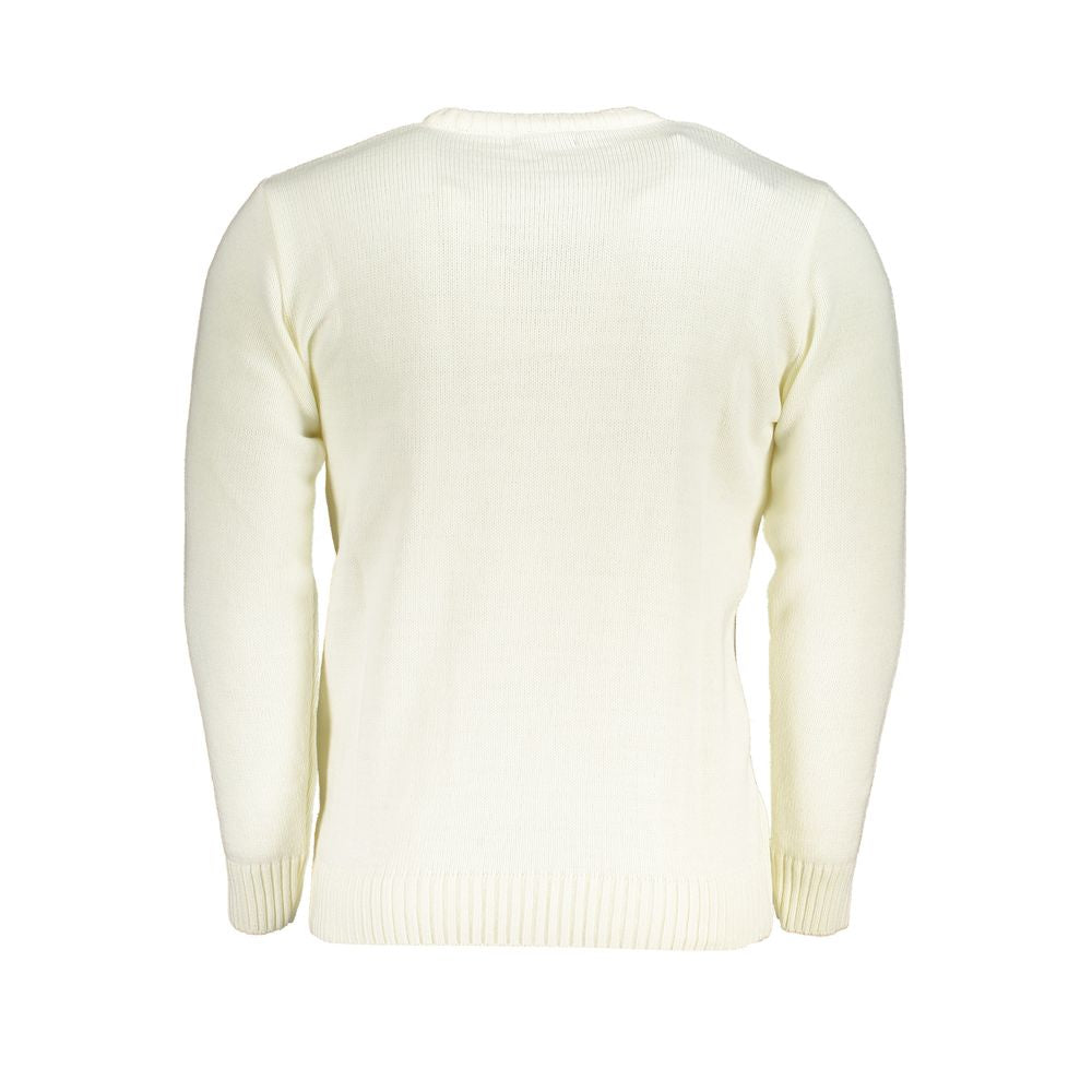 US Grand Polo White Fabric Sweater