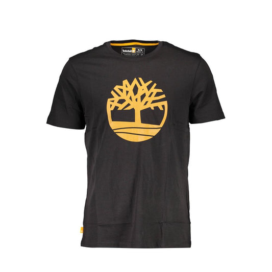 Timberland Black Cotton T-Shirt