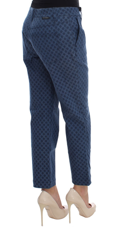 Dolce &amp; Gabbana Polka Dotted Capri Stretch Jeans