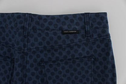 Dolce &amp; Gabbana Polka Dotted Capri Stretch Jeans