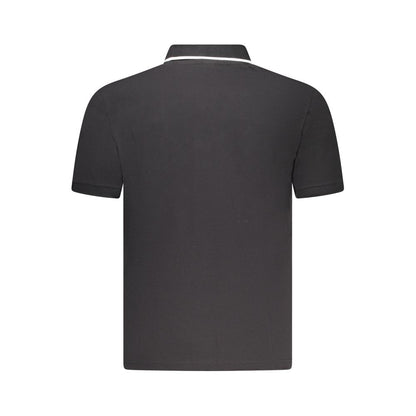 North Sails Black Cotton Mens Polo Shirt