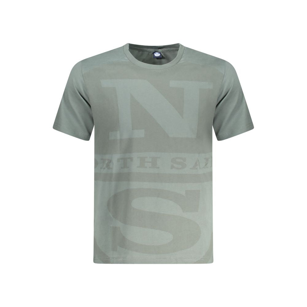 North Sails Green Cotton Men T-Shirt