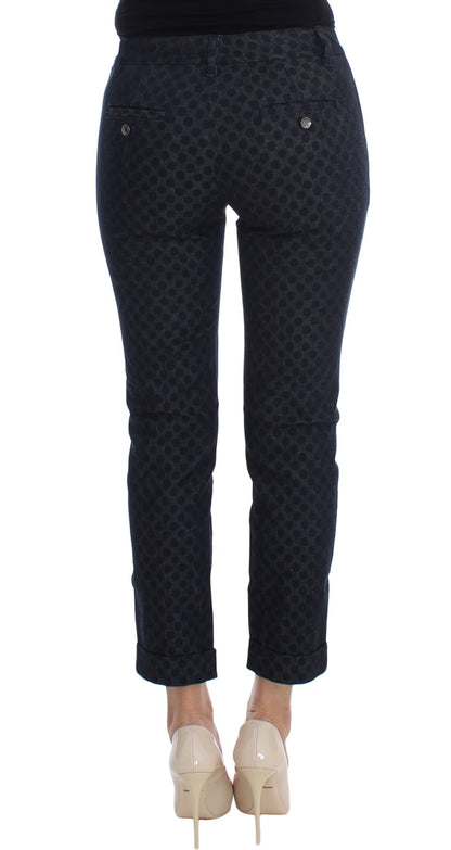 Dolce &amp; Gabbana Chic Polka Dotted Capris Jeans