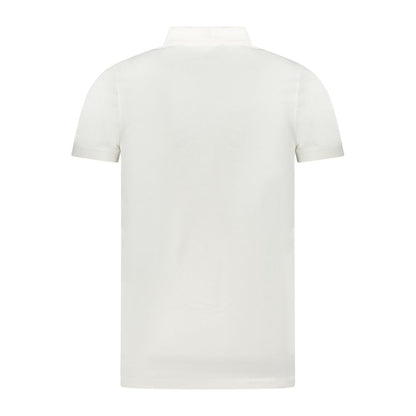 Tommy Hilfiger White Cotton Men Polo Shirt