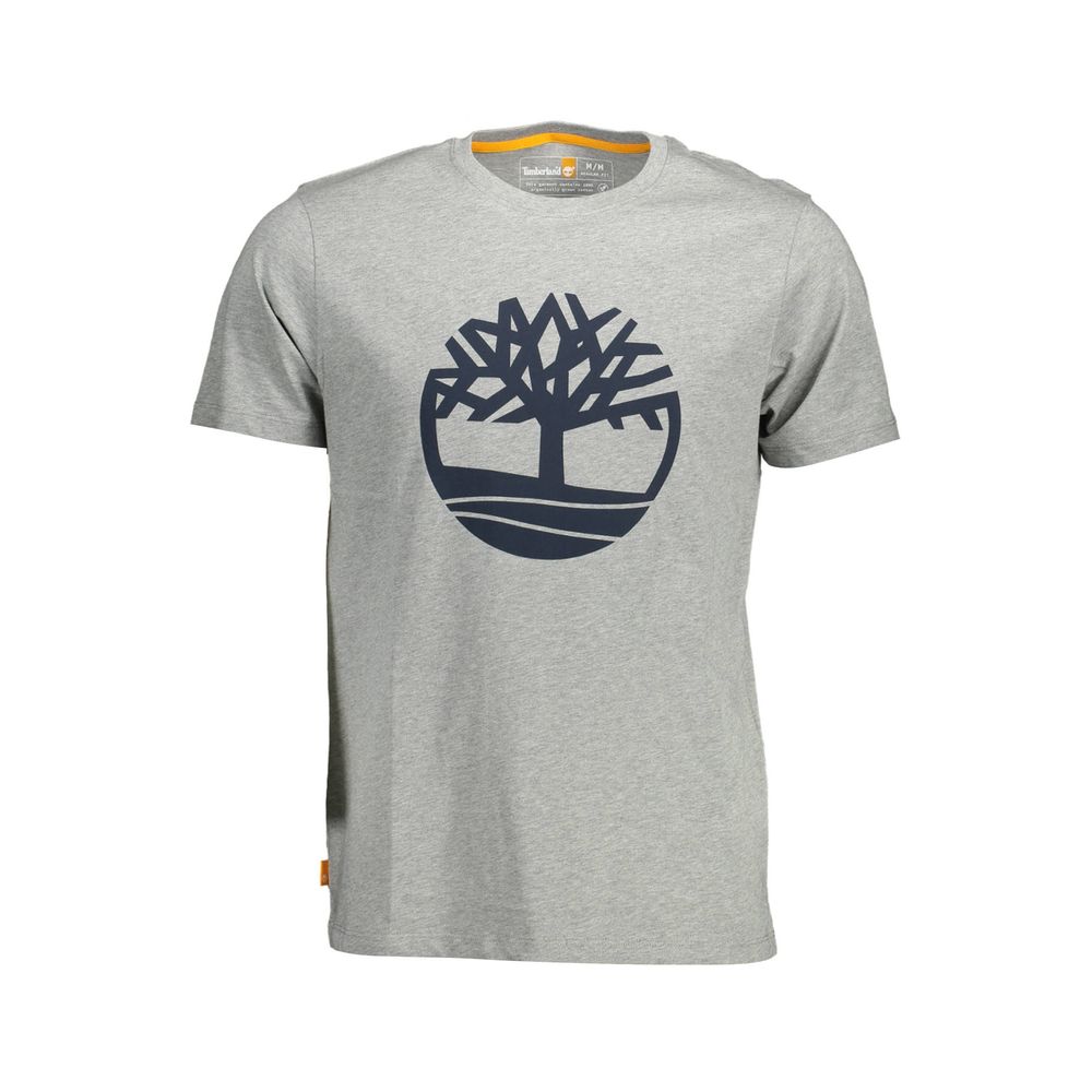 Timberland Gray Cotton Men T-Shirt