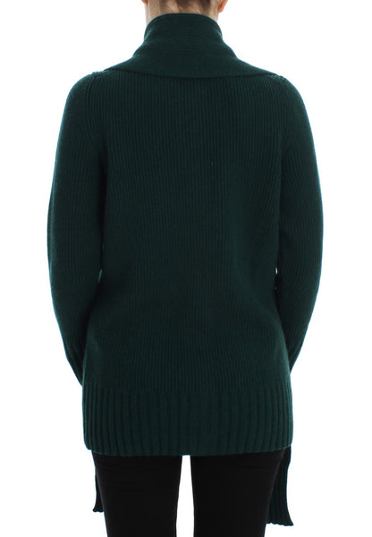 Dolce &amp; Gabbana Elegant Green Cashmere Cardigan Sweater