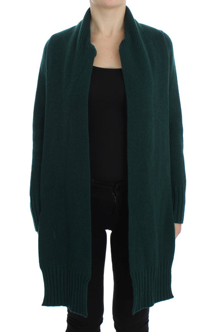 Dolce &amp; Gabbana Elegant Green Cashmere Cardigan Sweater