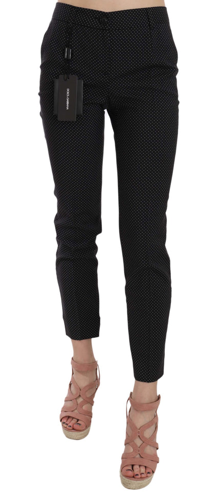 Dolce &amp; Gabbana Elegant Black Virgin Wool Trousers