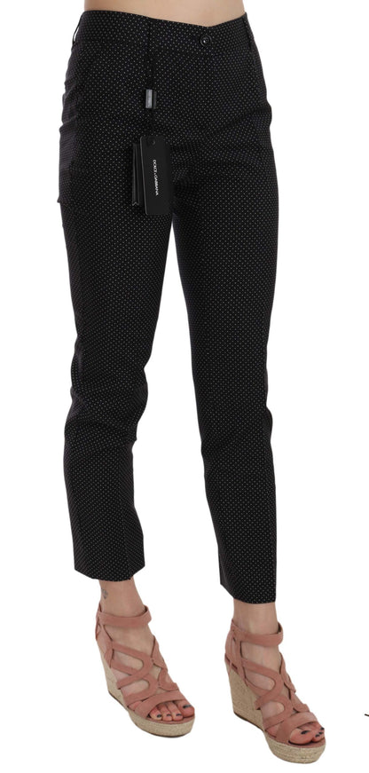 Dolce &amp; Gabbana Elegant Black Virgin Wool Trousers