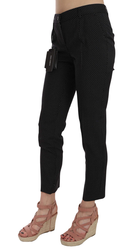 Dolce &amp; Gabbana Elegant Black Virgin Wool Trousers