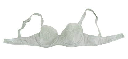 Dolce &amp; Gabbana Elegant Floral Lace Silk Bra